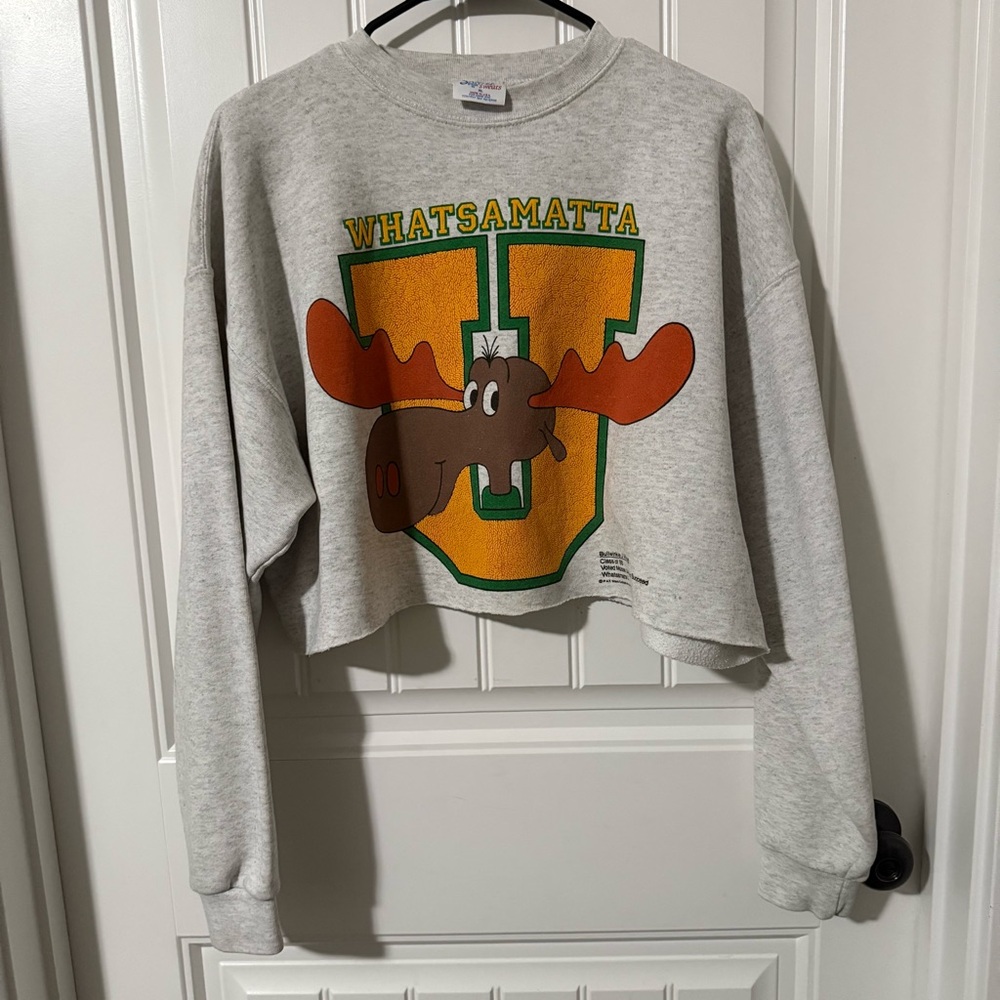 Whatsamatta U Cropped Sweatshirt